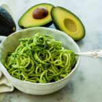 Zucchini Noodles with Avocado Pesto (Low-Carb, Sugar-Free)