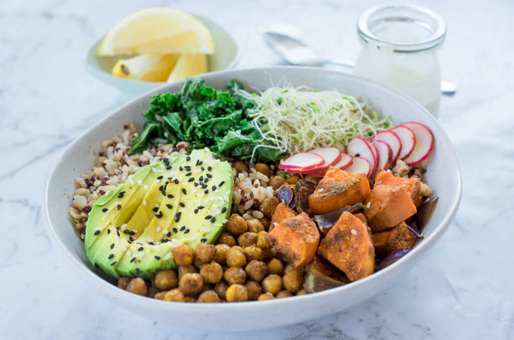Vegan Buddha Bowl with Tahini Dressing